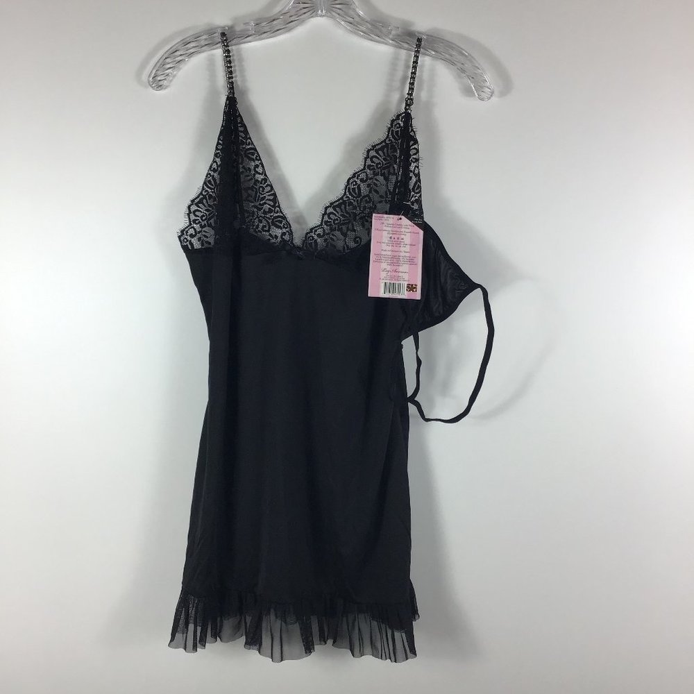 NWT Leg Avenue Women's Black Chemise & Slip 1X/2X